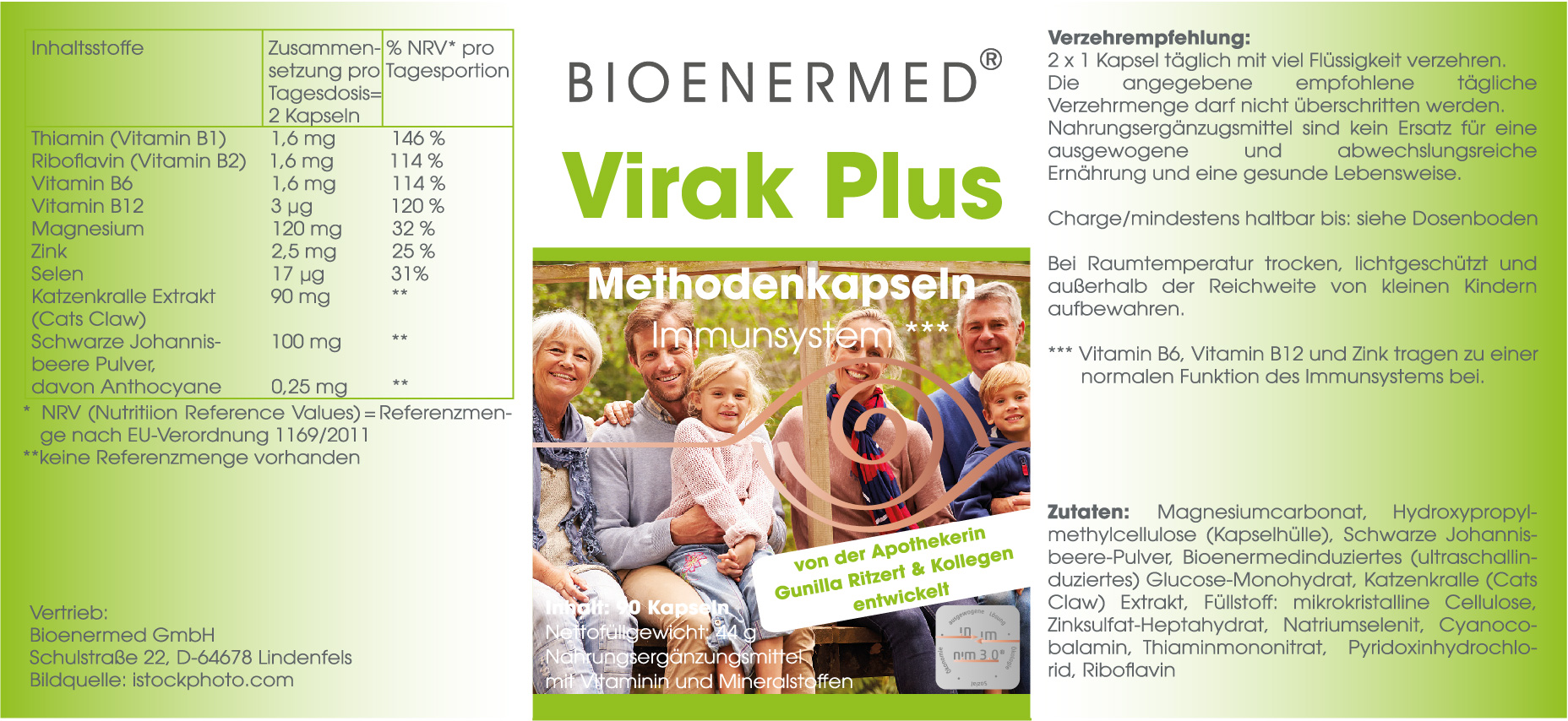 Bioenermed® Virak  Kapseln - intelligente Methode für Dein Immunsystem*